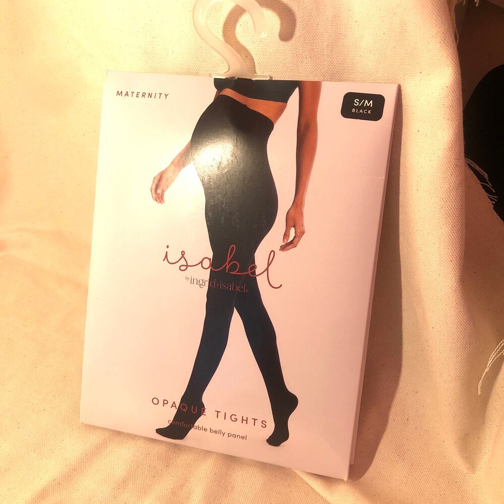 Isabel by Ingrid + Isabel NWT Maternity Opaque Tights Black Size S/M